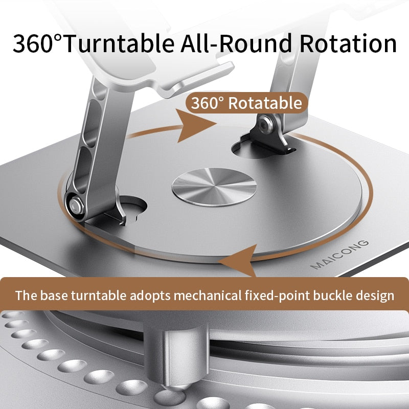 Versatile 360-Degree Rotating Laptop Stand
