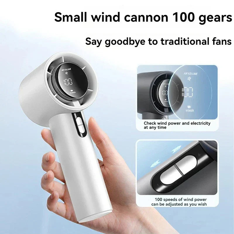 Portable USB-Friendly Turbo Fan for Camping and Outdoor Use