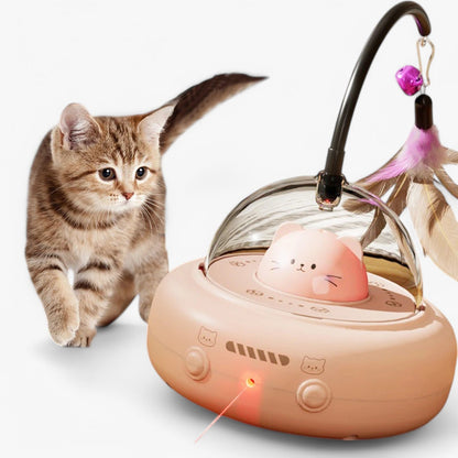Smart Cat Laser Toy with Rainbow Feature and USB Charging