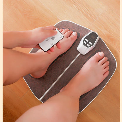 Remote-Controlled Foot Massager Pad – 8 Modes, 32 Intensities, USB Rechargeable, 20-Minute Auto Shut-Off