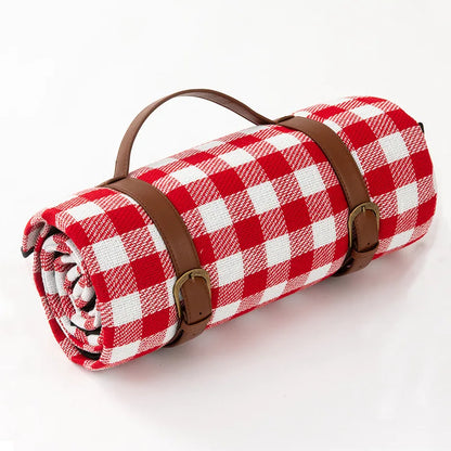 Waterproof Picnic Blanket with Carry Strap – Foldable NovaPlaid Design