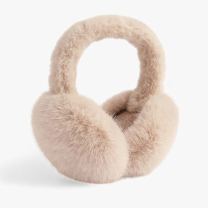Adjustable Faux Fur Headband – Winter Plush Ear Protectors for Warmth and Style