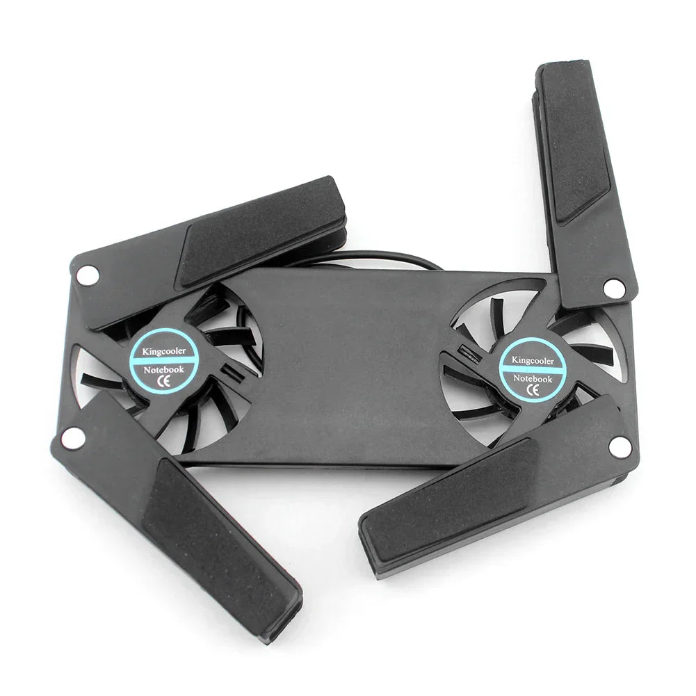 Portable Laptop Cooling Stand with Dual 60mm Fans