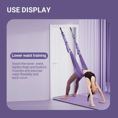 Adjustable Yoga Strap for Aerial Fitness, Flexibility, Splits, and Backbends
