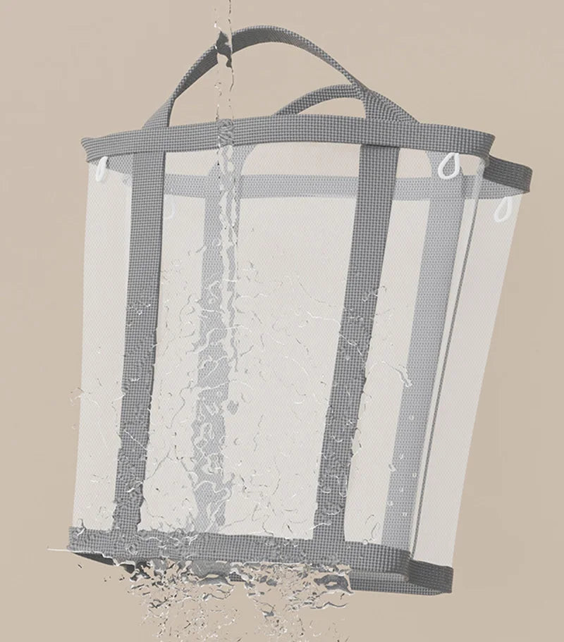 Collapsible Laundry Basket in Air Nylon