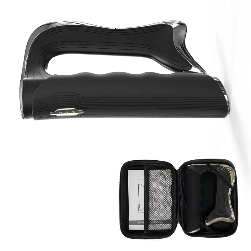 Rechargeable Handheld Muscle Massager with Microcurrent & Vibration – 3 Modes