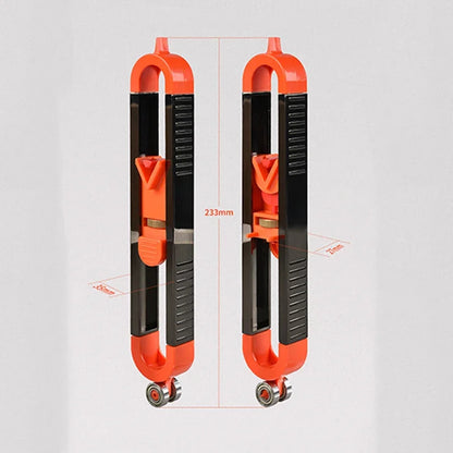 Woodworking Profile Gauge Set with Lockable Adjustable Ruler