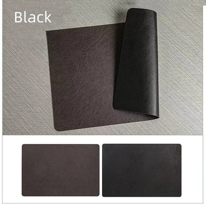 Waterproof Faux Leather Dining Table Mats – Heat Resistant Double-Sided