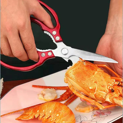 Japanese Stainless Steel Kitchen Scissors for Culinary Tasks