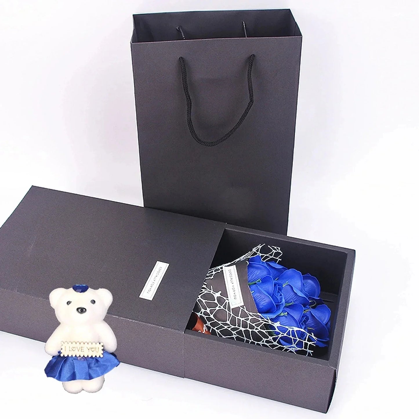 Elegant 7 Rose Soap Gift Arrangement
