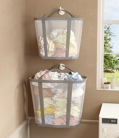 Collapsible Laundry Basket in Air Nylon