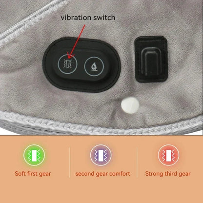 USB Heating Pillow with Vibration for Neck and Shoulder Massage