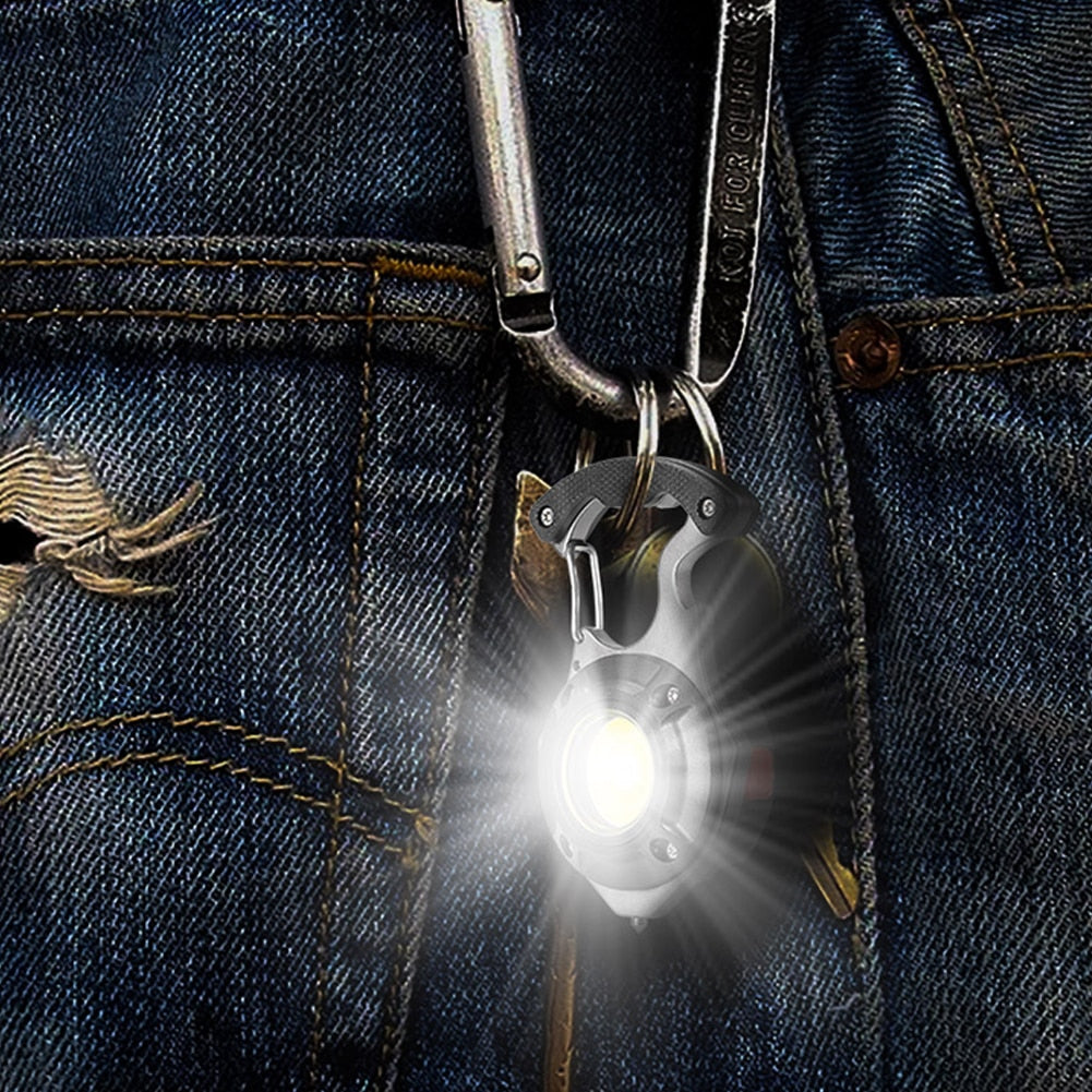 7-in-1 Keychain Camping Lamp for Survival Use