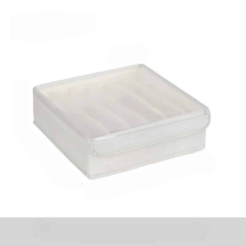 Underwear Storage Box with Clear Lid | Washable and Collapsible