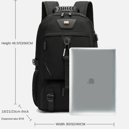Travel Backpack 50–80L with USB Charging Port