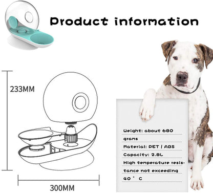 Automatic Pet Water Fountain with Stainless Steel Tank for Cats and Dogs