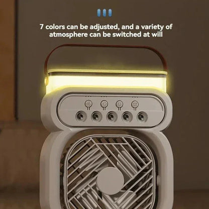 LED Night Light Humidifier Fan and 3-in-1 Air Cooler