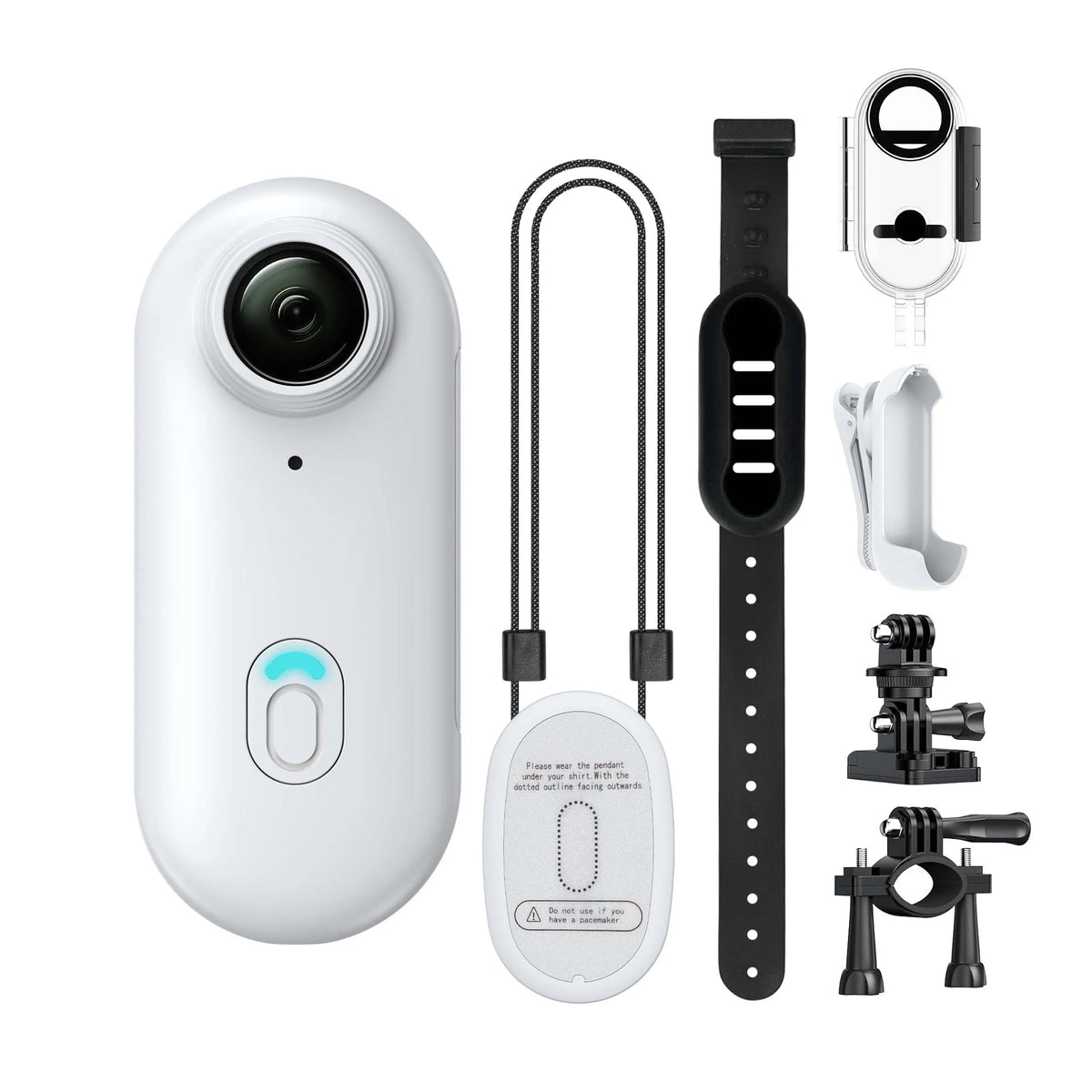 Ultra HD Compact Action Camera – Versatile Mini Cam with Waterproof Housing and 360° Mount