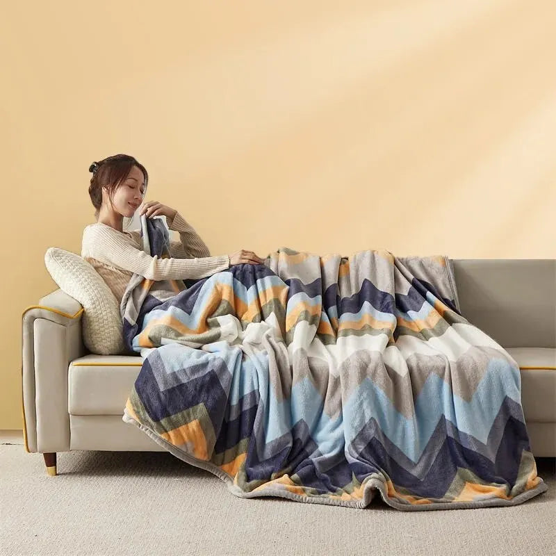 Cozy Flannel Blanket | Thick, Soft & Warm | Year-Round Use