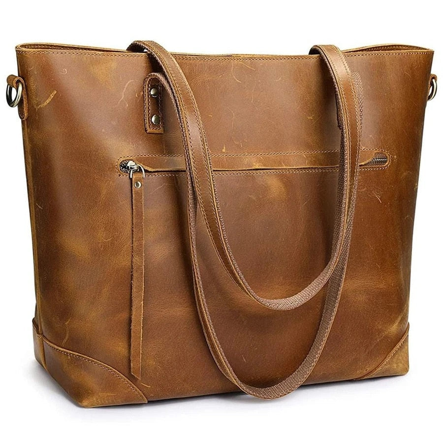 Retro Faux Leather Handbag