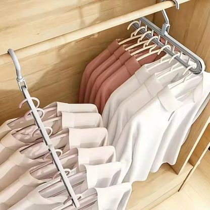 Space-Saving 360° Rotating Hangers - Set of 4