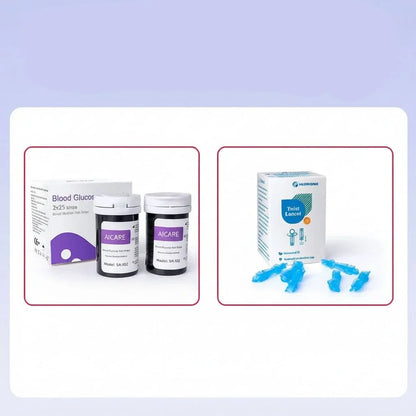 Blood Sugar Test Kit for Home and Travel Use