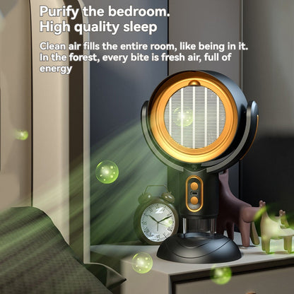 Portable Air Purifier Fan with Ion Technology and USB Charger