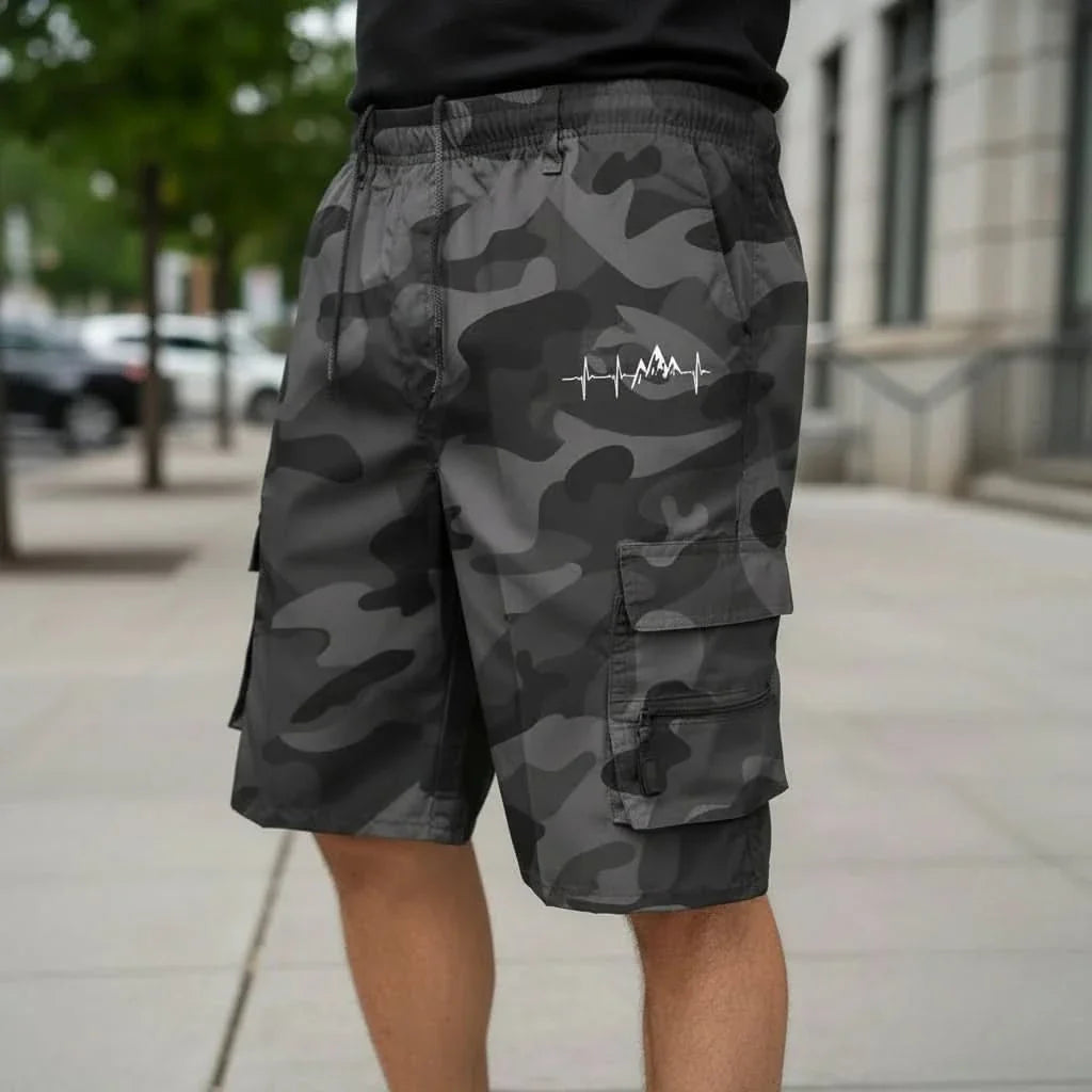 Men's Cargo Shorts with Loose Fit for Comfortable Warm Weather