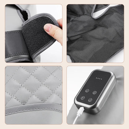 Cordless Leg Wrap Massager for Calves and Knees – Heat and Air Compression with 3 Levels and Adjustable Pressure