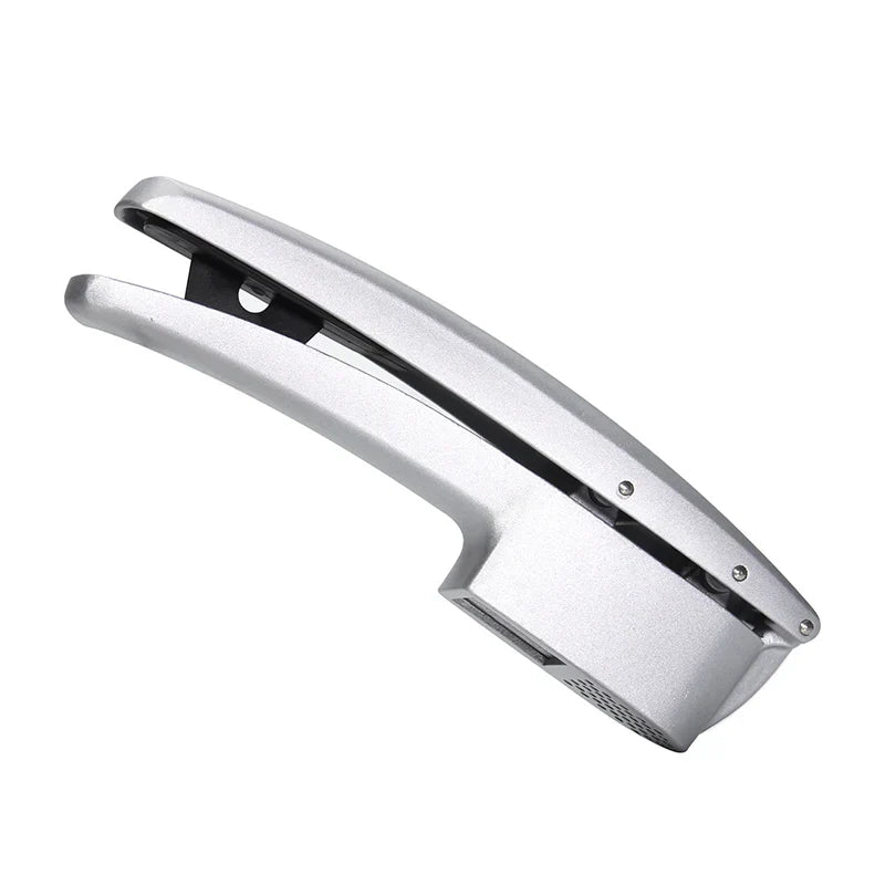 Garlic Slicer and Press Combo with Built-In Cleaning Brush – Durable Aluminum