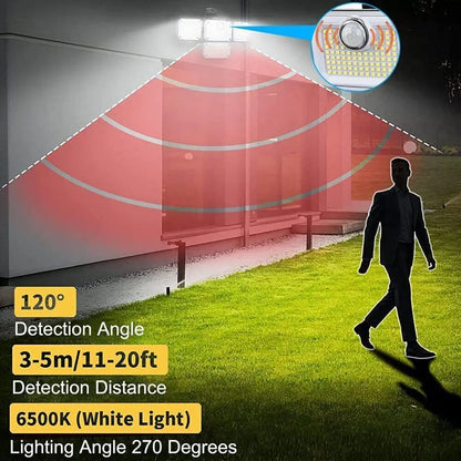 Solar Light with Motion Sensor – 2000 Lumen Outdoor Illumination