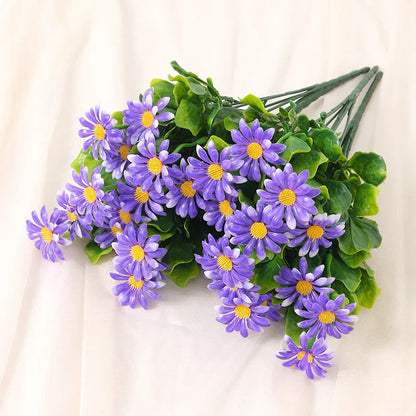 Artificial Daisies – 33 cm | UV Resistant | Decorative Floral Accents for Home & Wedding