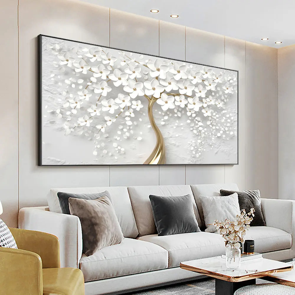 Vibrant Blossom Tree Canvas Art for Stylish Home Decor