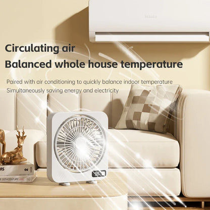Compact USB Desktop Fan with 5 Speed Settings – Whisper Quiet