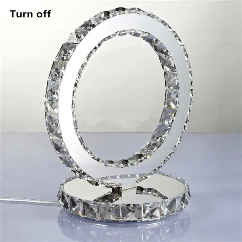 Contemporary Crystal Table Lamp for Ambient Lighting