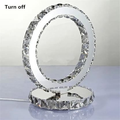 Contemporary Crystal Table Lamp for Ambient Lighting