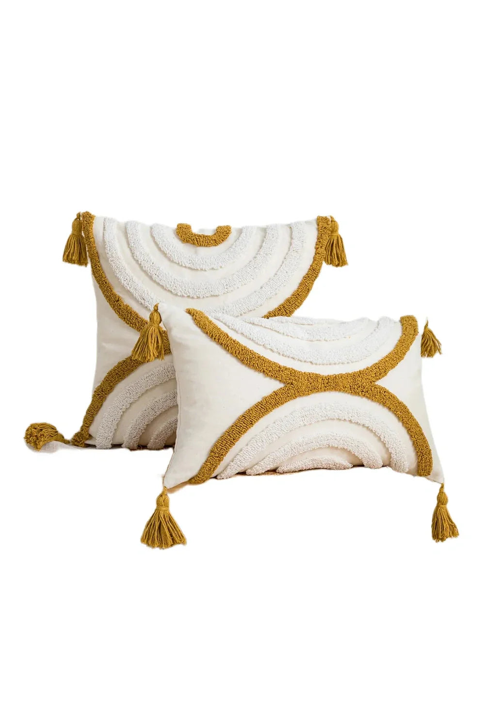 Geometric Arch Design Cushion Cover