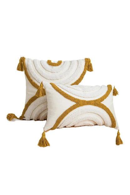 Geometric Arch Design Cushion Cover