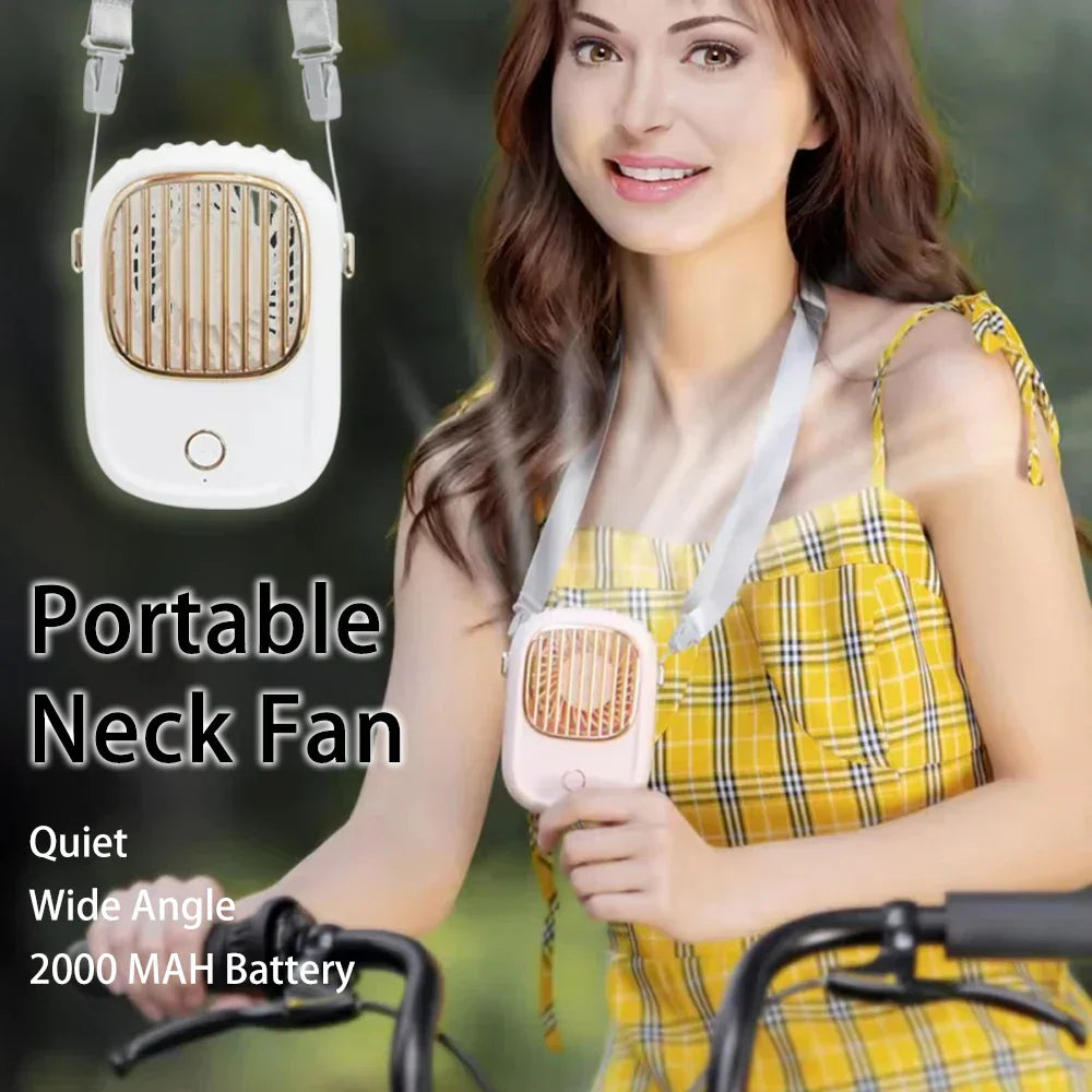 Portable Rechargeable Neck Fan | Comfort Anywhere with AeroBreeze