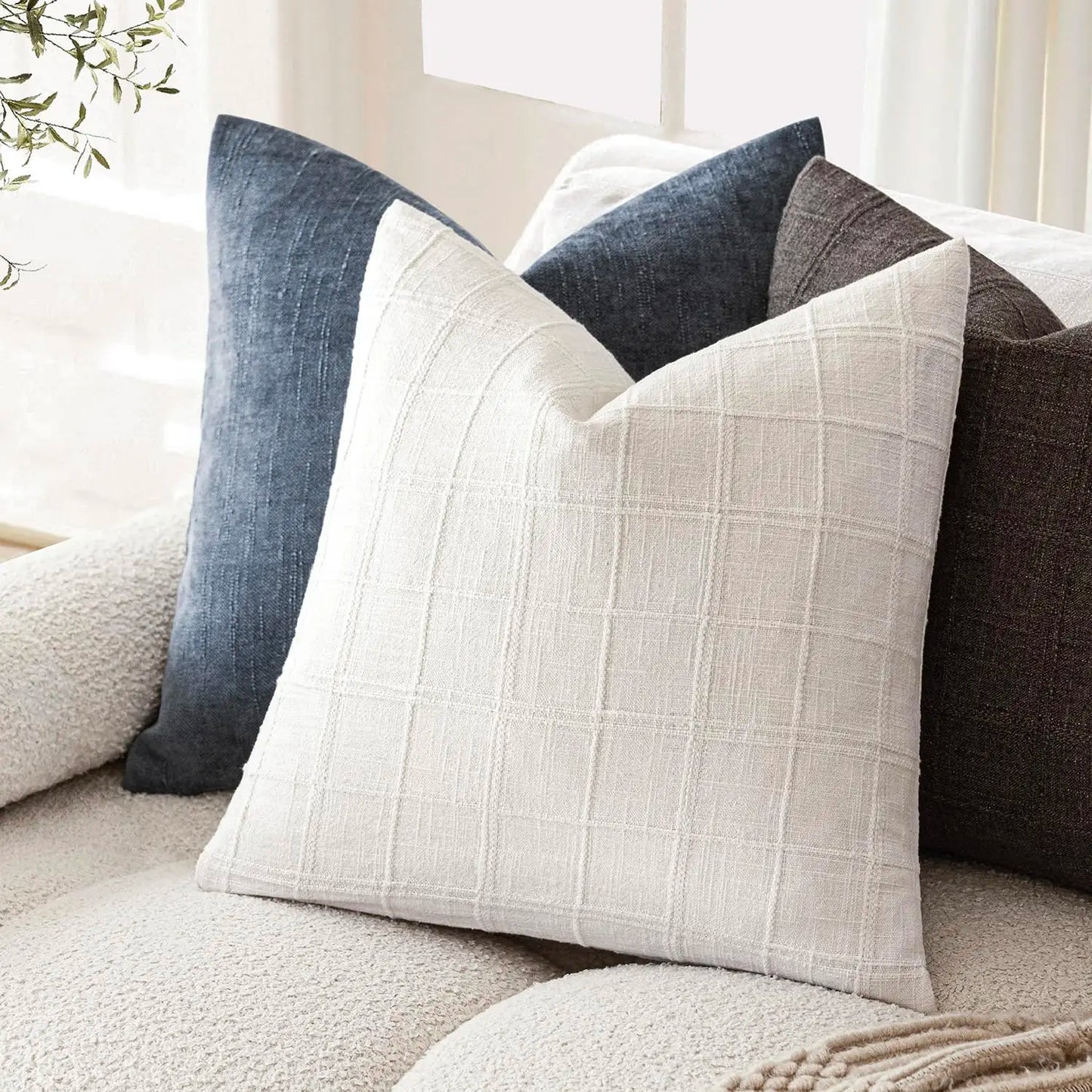 Chenille Cushion Cover in Bohemian Style