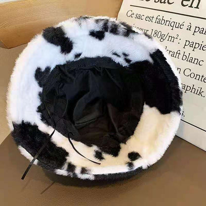 Soft Plush Winter Hat – Warm Unisex Bucket Cap for Cold Days