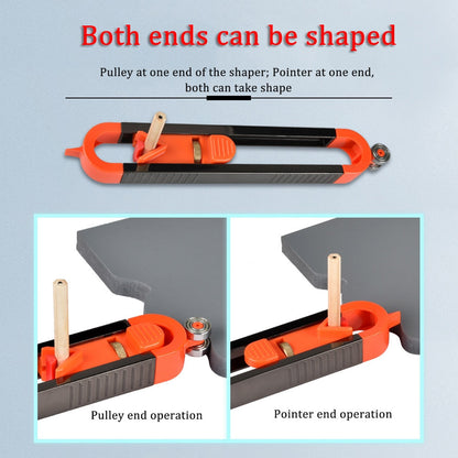 Flexible Scribing Ruler with Adjustable Profile