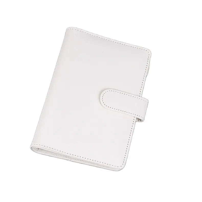 Multi-Functional A5 Faux Leather Binder with Replaceable Pages and Snap Closure