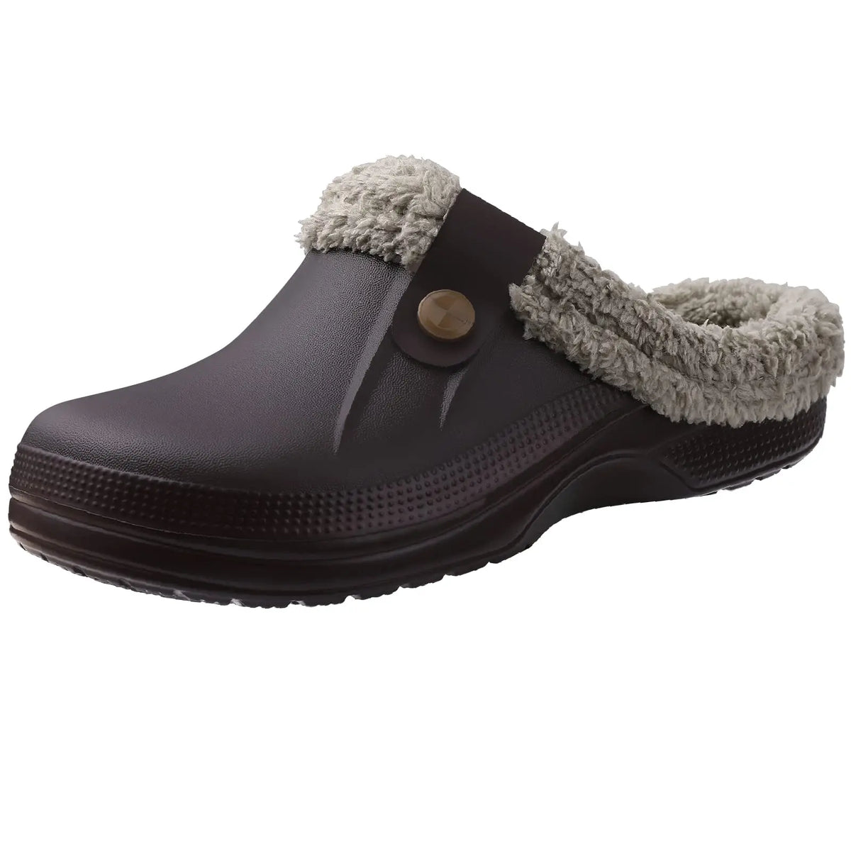 Unisex Non-Slip Slippers with Warm Fur Lining
