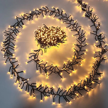 10 Meter LED Light Rope with 1000 Warm White Lights for Christmas Indoor/Outdoor