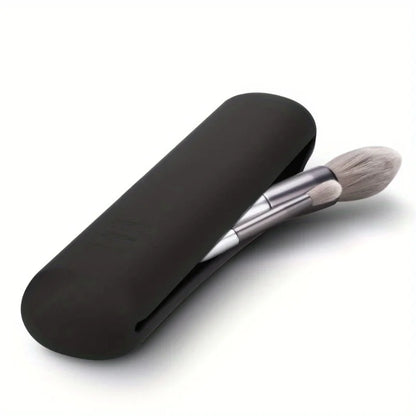 Portable Silicone Makeup Brush Holder | Modern Cosmetic Brush Organizer | 20.5x5.5 cm