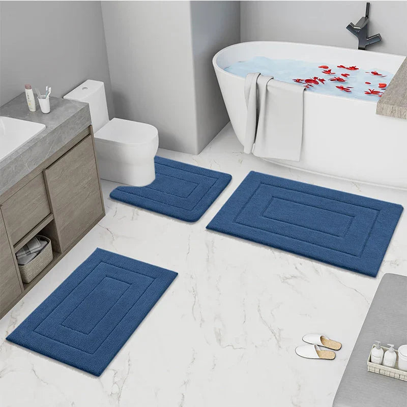 Non-Slip Microfiber Bath Mat – Soft Double Layer for Comfort and Absorbency