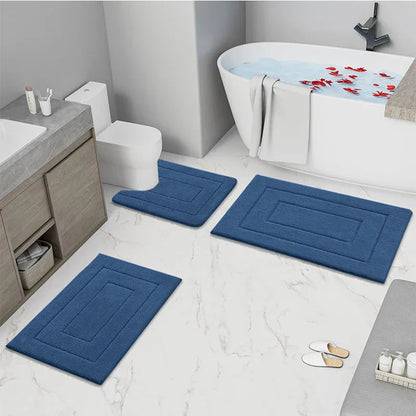 Non-Slip Microfiber Bath Mat – Soft Double Layer for Comfort and Absorbency