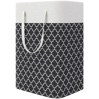 75L Waterproof Fabric Laundry Basket with Foldable Design and Handles