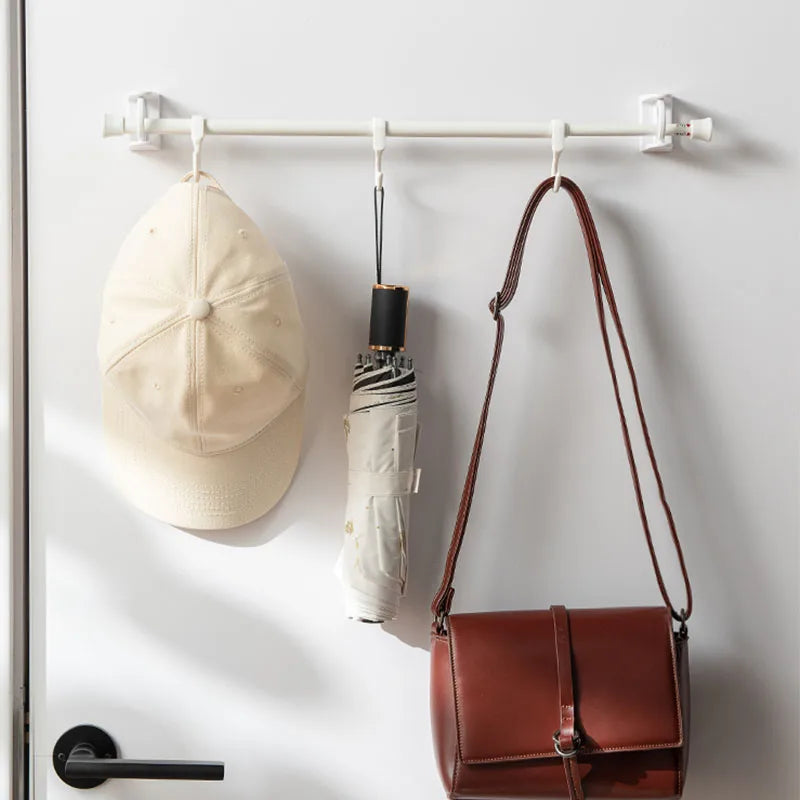 Compact Multi-Hook Hanging Shelf - Last Day Discount